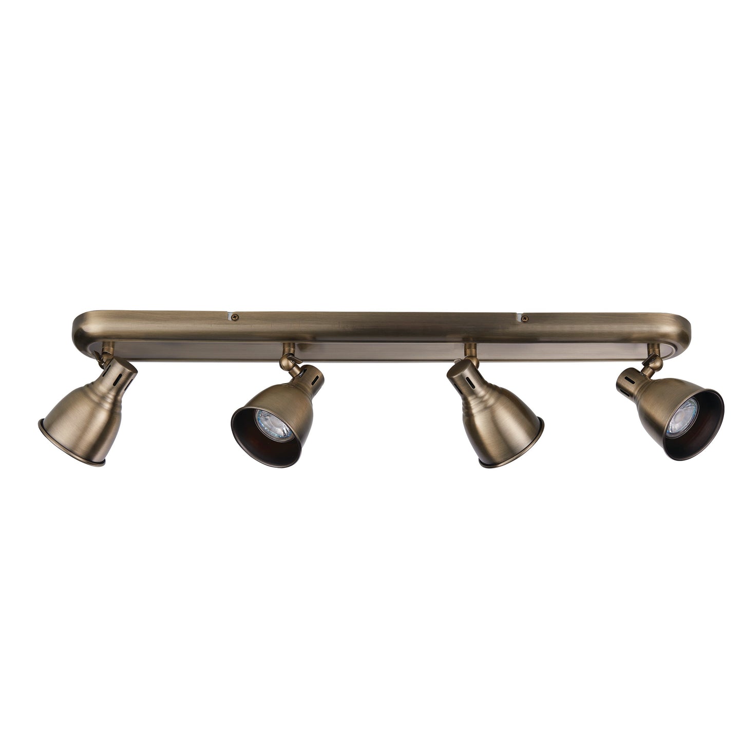 Westbury 4 Light Spotlight Bar, Antique Brass