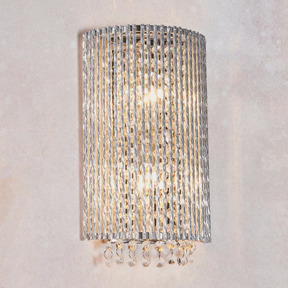 Galina Crystal Wall Light, Chrome