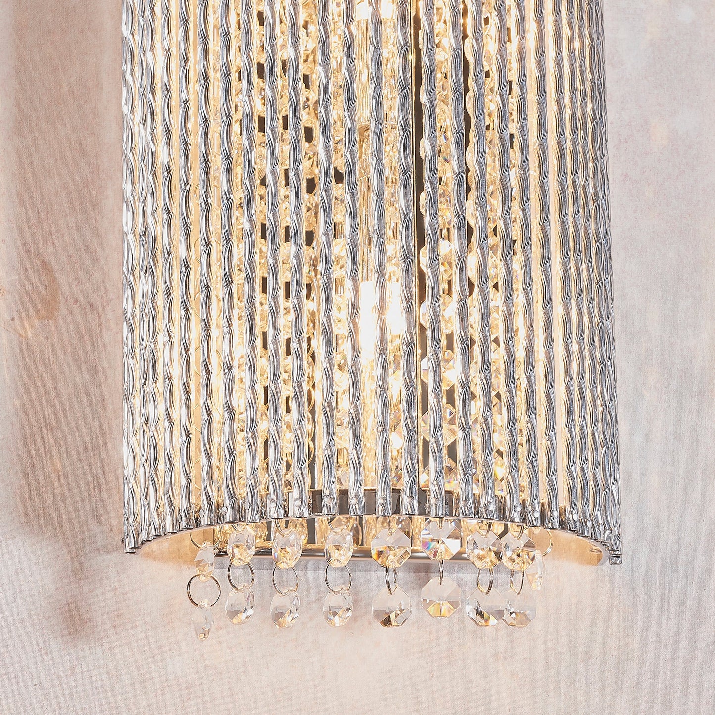 Galina Crystal Wall Light, Chrome