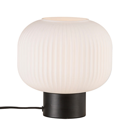 Milford Table Lamp, Opal/Black