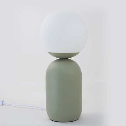 Notti Frosted Glass Globe Table Lamp